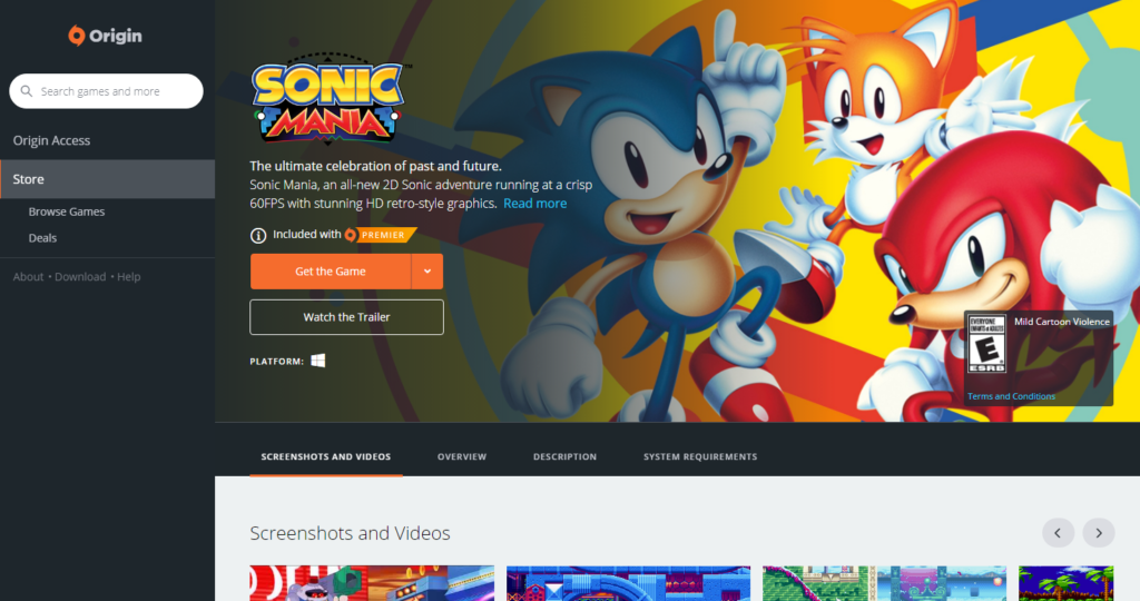 Sonic Mania makes its way to Origin Access - Tails' Channel