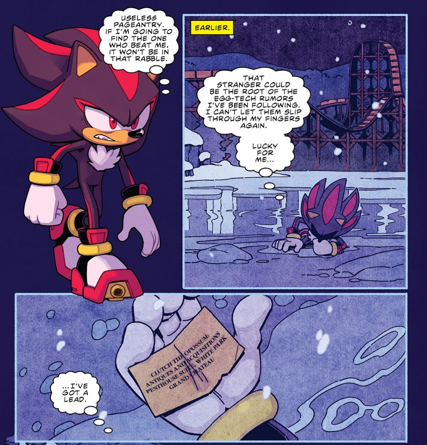 Shadow the hedgehog in idw style