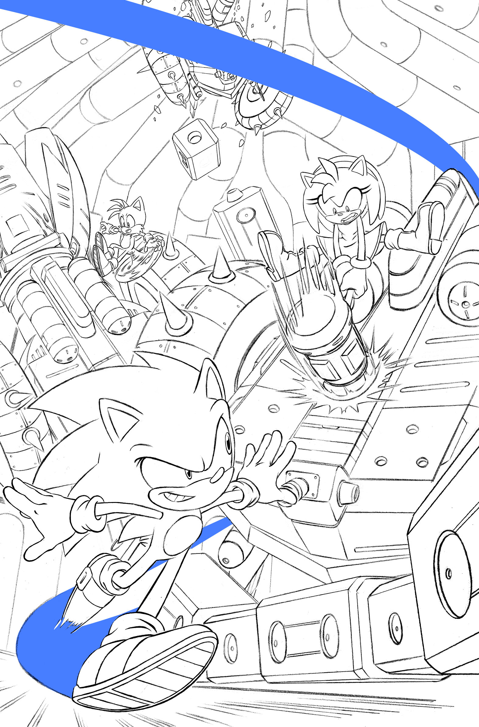 Sonic Prime Coloring pages 